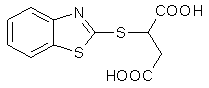2-(1,3-benzothiazol-2-ylthio)succinic acid